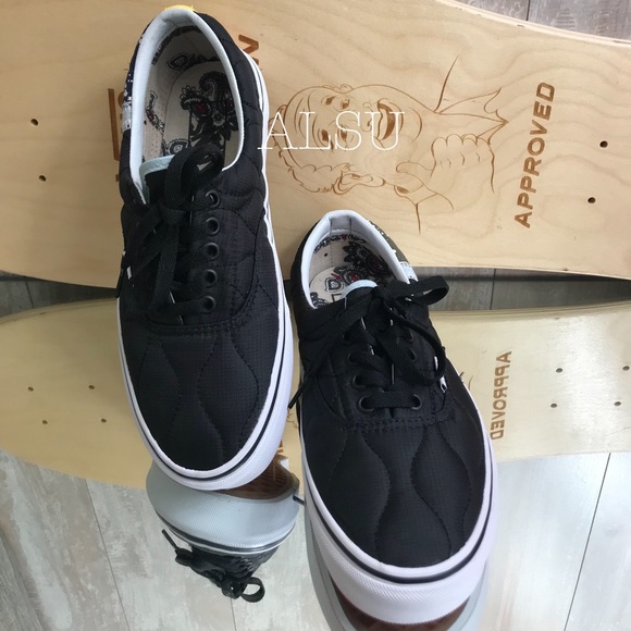 NWT VANS ERA Mixed Quilting Black W AUTHENTIC - Picture 3 of 8
